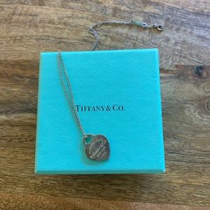 Tiffany and Co. sterling silver heart necklace